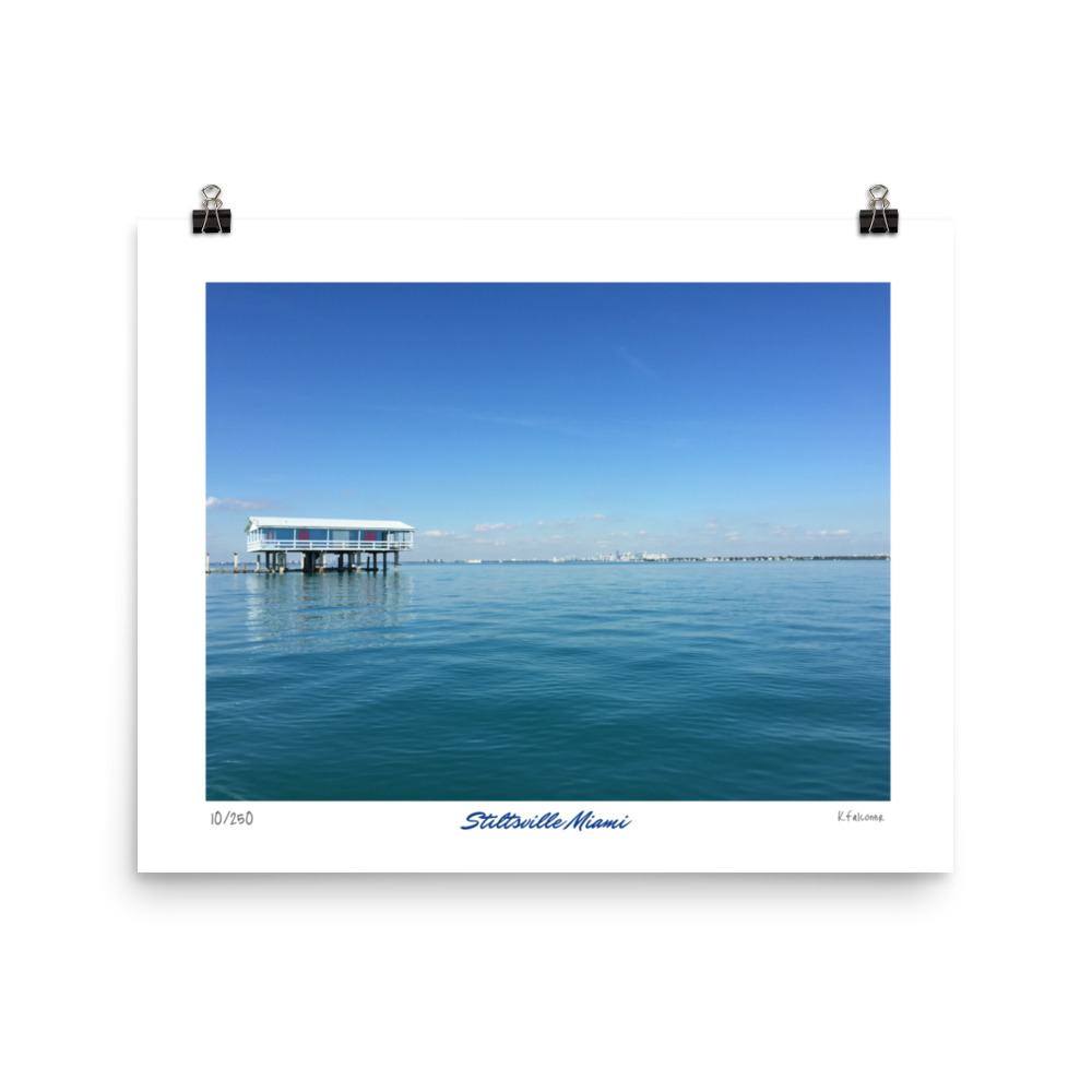 Poster Ellenburg House Stiltsville Miami Boat Tours
