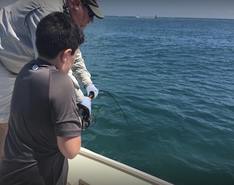 Take your family fishing with Captain Tom on Miami's Biscayne Bay.