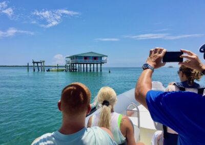 A private Miami boat tour visits Biscayne National Park and historic Stiltsvill.