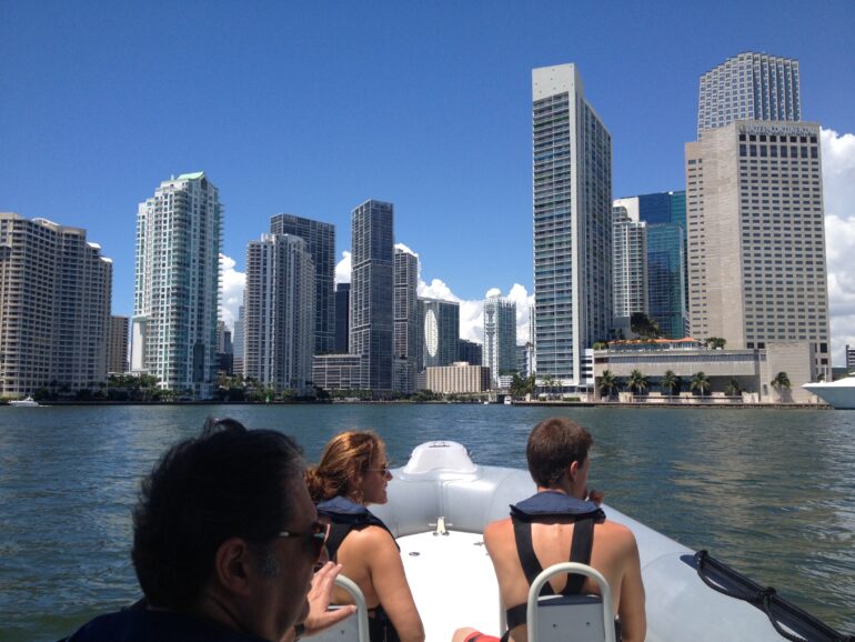 Miami skyline boat tour