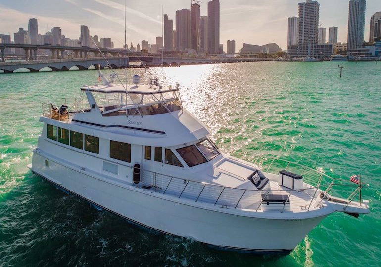 A large group party yacht rental in Miami for corporate events, weddings, bachelor/bacheloretter parties and more.